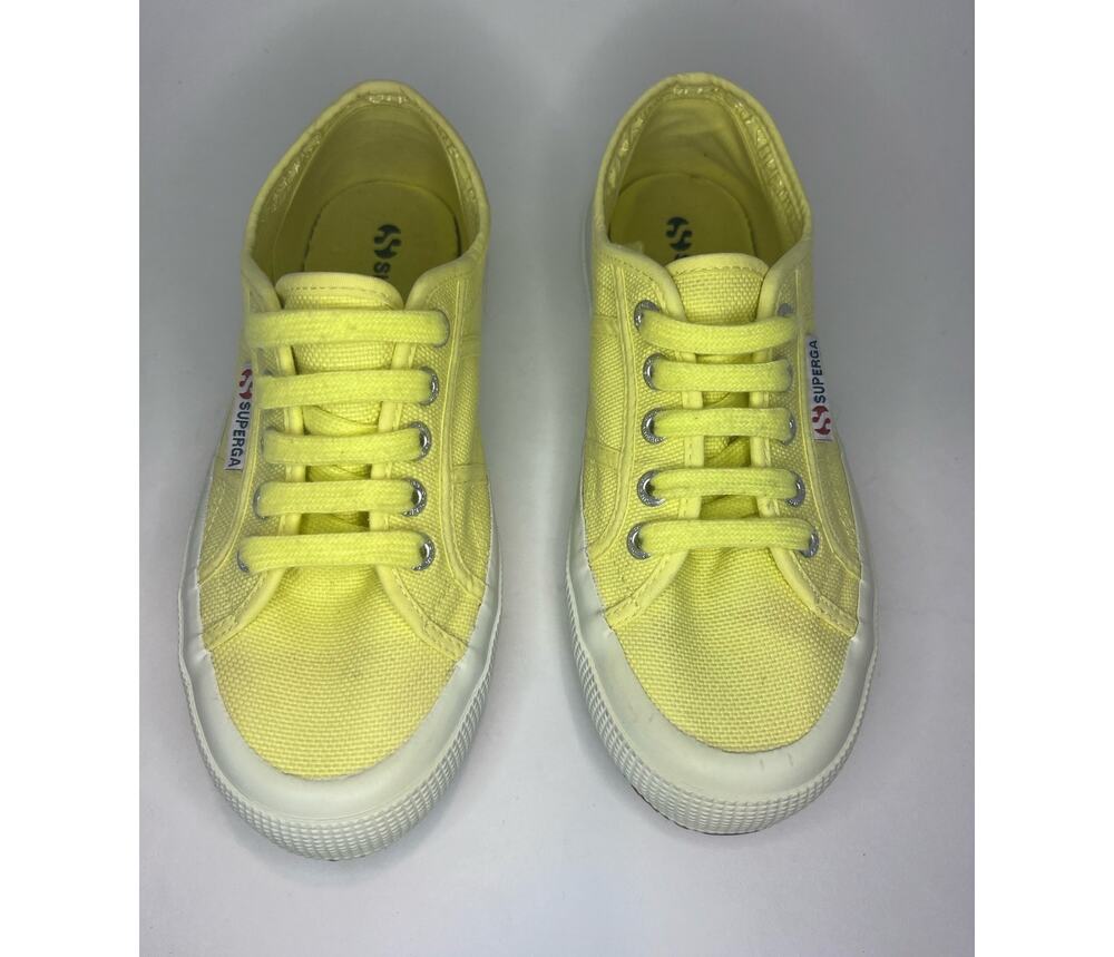 Superga 2750 Cotu Classic Sneakers Women's Size 5 Yellow Canvas Casual
